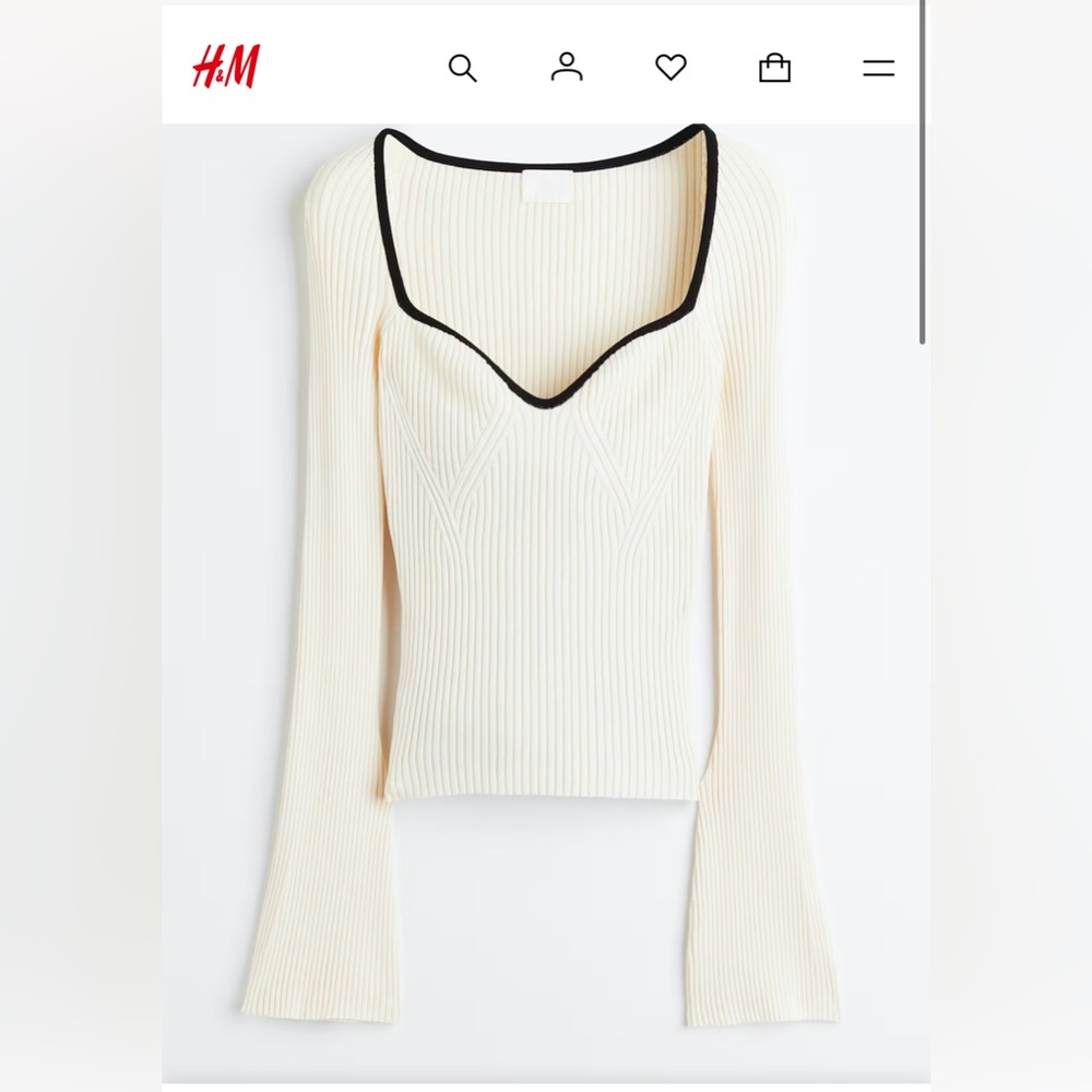 H&M RIB-KNIT SWEATER